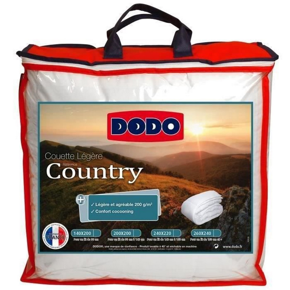 Dekbed DODO Country Licht Wit 140 x 200 cm